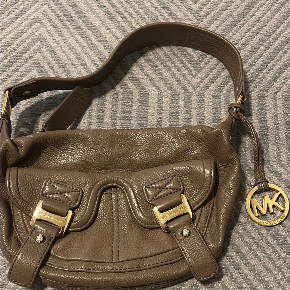 Michael Kors Brown Leather Shoulder Bag